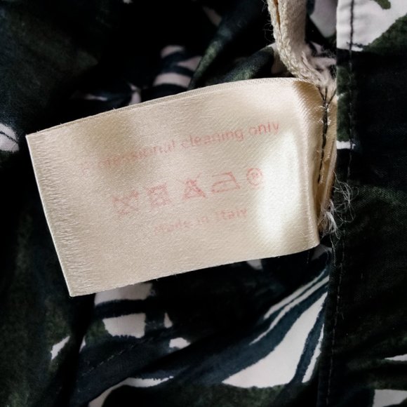 Marni Dark Green Top Painted Leaves - Picture 9 of 9